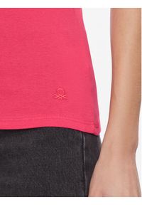 United Colors of Benetton - United Colors Of Benetton T-Shirt 3GA2E16A0 Różowy Regular Fit. Kolor: różowy. Materiał: bawełna #2