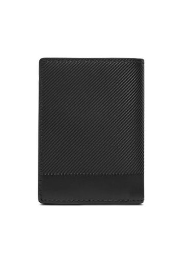 TOMMY HILFIGER - Tommy Hilfiger Duży Portfel Męski Th Foundation Bifold AM0AM13511 Czarny. Kolor: czarny. Materiał: skóra