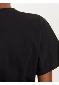 Karl Lagerfeld - KARL LAGERFELD Sukienka codzienna 245W1351 Czarny Regular Fit. Okazja: na co dzień. Typ kołnierza: dekolt w karo. Kolor: czarny. Materiał: bawełna. Typ sukienki: proste. Styl: casual #3