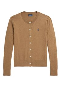 Polo Ralph Lauren Kardigan 211971871007 Beżowy Slim Fit. Typ kołnierza: polo. Kolor: beżowy. Materiał: bawełna #1