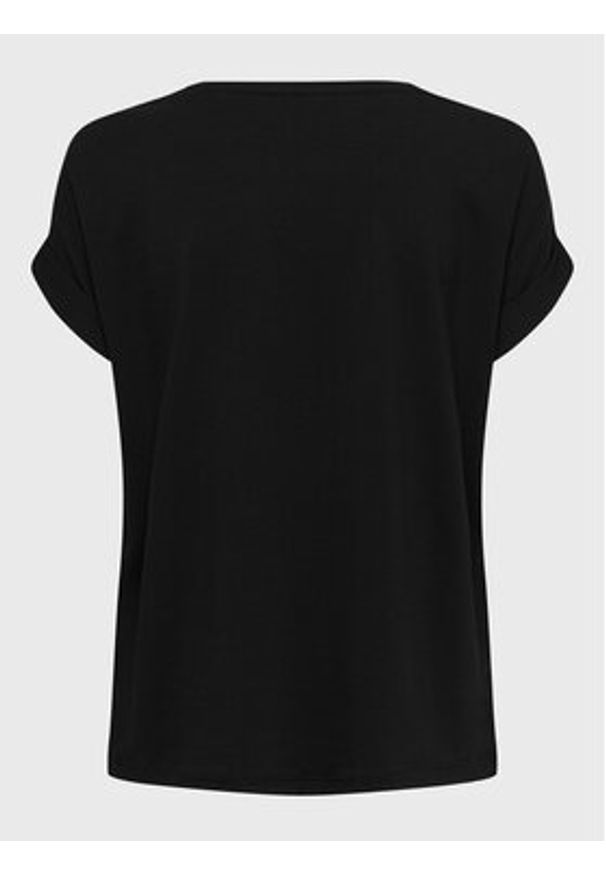 only - ONLY T-Shirt Moster 15106662 Czarny Loose Fit. Kolor: czarny. Materiał: wiskoza