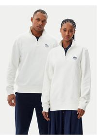 Lacoste Bluza Unisex SH2735 Biały Regular Fit. Kolor: biały. Materiał: bawełna