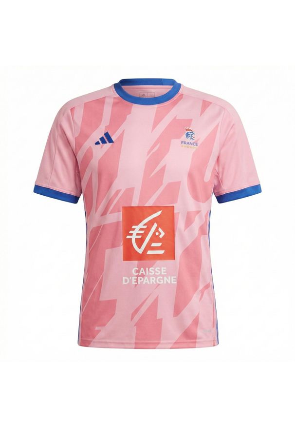 Adidas - Trzecia koszulka Francji 2026/27. Kolor: różowy. Sport: piłka ręczna