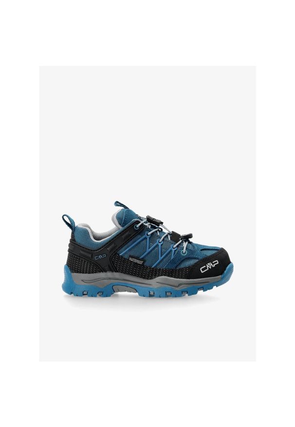 Buty dziecięce CMP Rigel Low Trekking Shoe WP. Kolor: niebieski, czarny, wielokolorowy. Sport: turystyka piesza