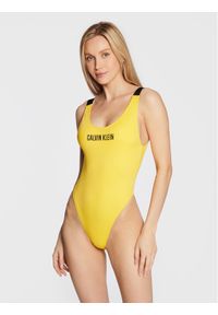 Calvin Klein Swimwear Strój kąpielowy Intense Power KW0KW01597 Żółty. Kolor: żółty. Materiał: syntetyk #1