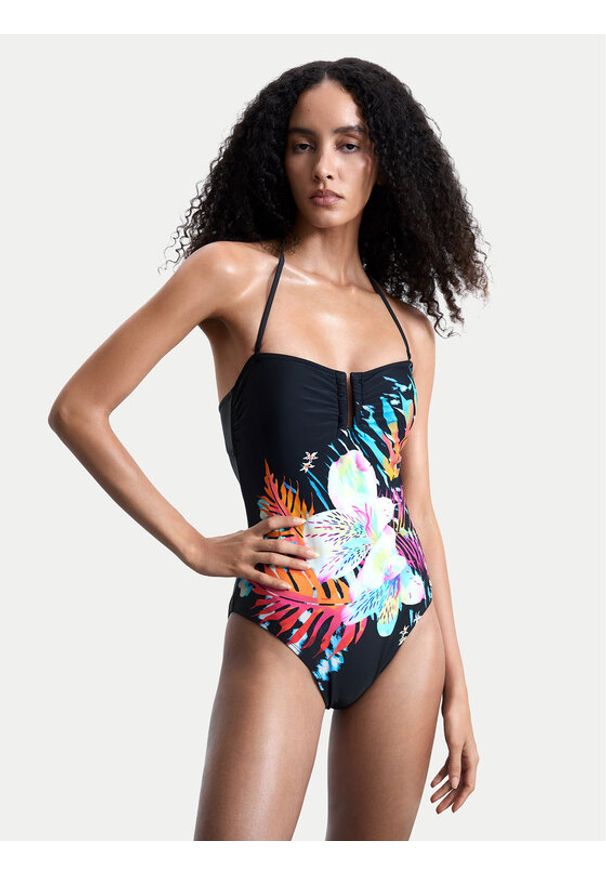 Desigual Strój kąpielowy Daikiri 26SWMK24 Czarny. Kolor: czarny. Materiał: syntetyk