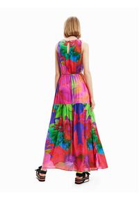 Desigual Sukienka codzienna Sandall 23SWVW91 Kolorowy Regular Fit. Okazja: na co dzień. Materiał: wiskoza. Wzór: kolorowy. Typ sukienki: proste. Styl: casual
