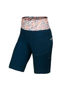 OCUN - Spodenki wspinaczkowe damskie Ocun Sansa Shorts. Kolor: niebieski. Sport: turystyka piesza #1