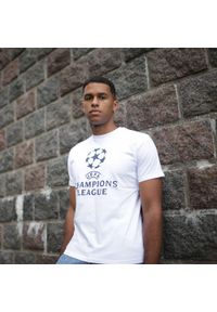 CHAMPIONS LEAGUE - koszulka UEFA Champions League. Kolor: biały. Materiał: bawełna. Sport: piłka nożna #1