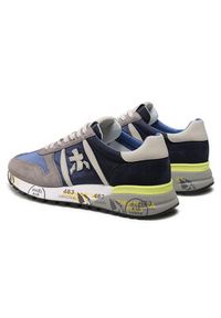 Premiata Sneakersy Lander 4587 Granatowy. Kolor: niebieski. Materiał: materiał