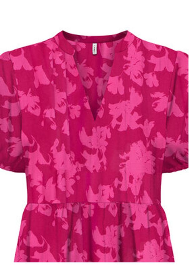 only - ONLY Sukienka letnia Nova 15222215 Różowy Regular Fit. Kolor: różowy. Materiał: wiskoza. Sezon: lato