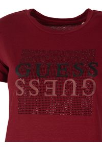 Guess T-Shirt "Dreda" | Q2RI02KAK91 | Kobieta | Czerwony. Kolor: czerwony. Materiał: bawełna. Wzór: aplikacja. Styl: elegancki #3