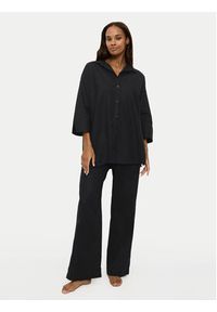 Triumph Koszula Summer 10222569 Czarny Oversize. Kolor: czarny. Materiał: bawełna #4