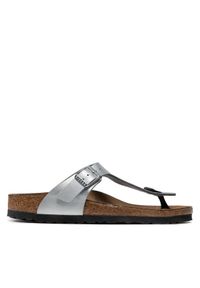 Birkenstock Japonki Gizeh Bs 0043853 Srebrny. Kolor: srebrny. Materiał: skóra #1