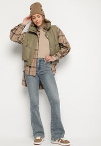 Born2be - Niebieskie Jeansy o Kroju Dzwonów z Regularnym Stanem Setva. Okazja: na co dzień. Kolor: niebieski. Styl: casual, elegancki #5