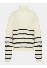 Brave Soul Sweter LK-274FLOB Écru Regular Fit. Materiał: wiskoza