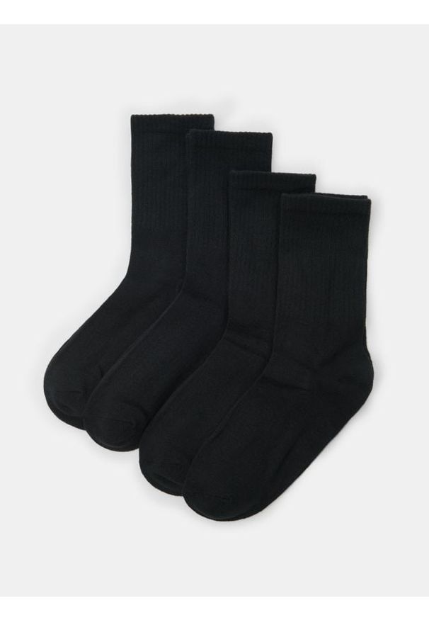 Sinsay - Skarpetki 4 pack - czarny. Kolor: czarny