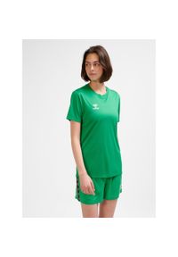 Damski jersey Hummel Essential. Kolor: zielony. Materiał: jersey. Sport: piłka nożna, fitness #1