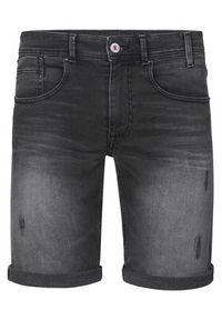 Petrol Industries Szorty jeansowe M-1050-SHO003 Czarny Regular Fit. Kolor: czarny. Materiał: bawełna #8