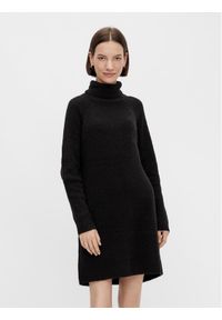Pieces Sukienka dzianinowa Ellen 17119500 Czarny Regular Fit. Kolor: czarny. Materiał: syntetyk #1
