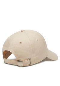 Calvin Klein Jeans Czapka z daszkiem Mono Leather Patch Twill Cap LV04K5052G Beżowy. Kolor: beżowy. Materiał: materiał, bawełna