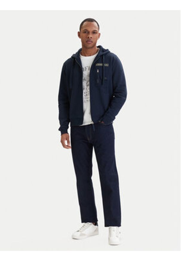 Aeronautica Militare Bluza 261FE2100UF00679 Granatowy Regular Fit. Kolor: niebieski. Materiał: bawełna