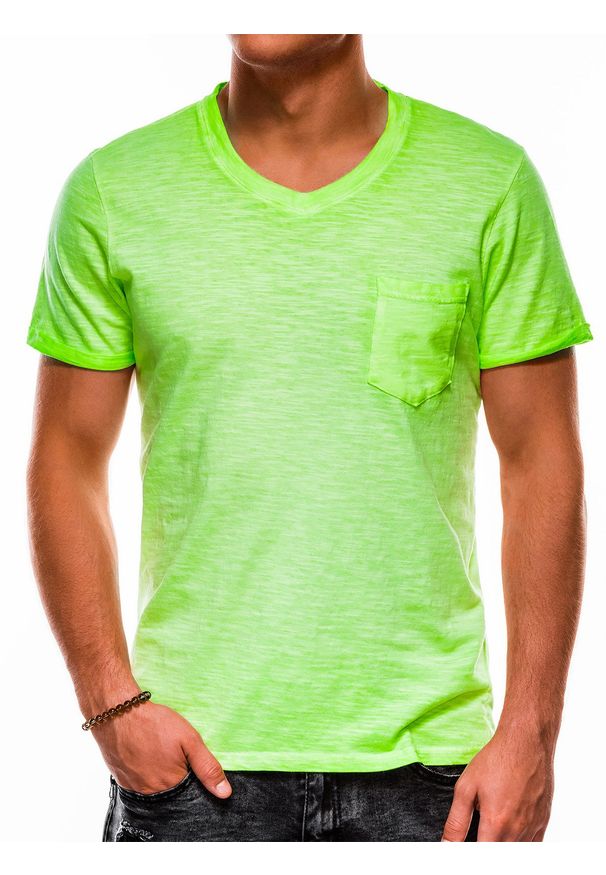 Zielony t-shirt Ombre Clothing