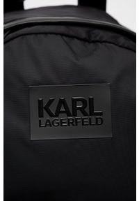 Karl Lagerfeld plecak 521116.805901 męski kolor czarny duży z aplikacją. Kolor: czarny. Wzór: aplikacja #3
