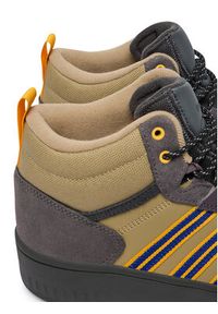 Adidas - adidas Sneakersy Hoops 4.0 Mid JR6704 Beżowy. Kolor: beżowy. Materiał: materiał #3