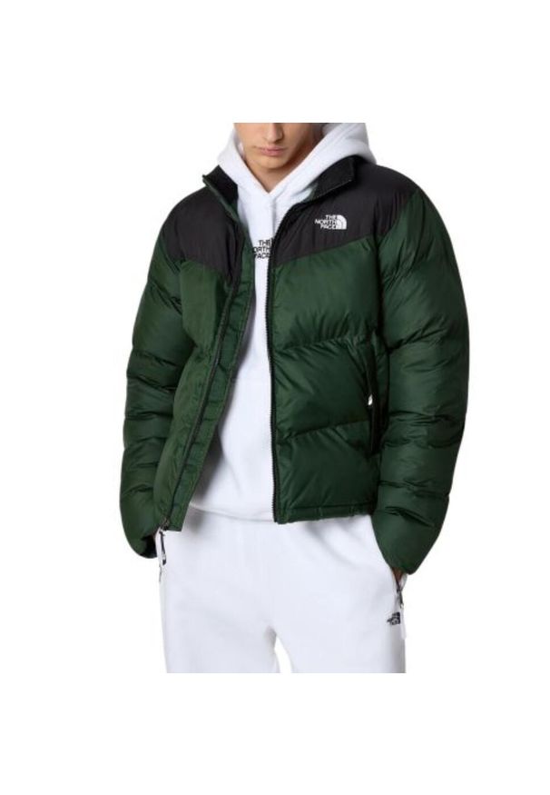 Kurtka turystyczna męska The North Face Saikuru. Kolor: zielony. Materiał: poliester. Sport: turystyka piesza
