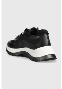 Calvin Klein sneakersy 2 PIECE SOLE RUNNER LACE UP kolor czarny HW0HW01640. Nosek buta: okrągły. Zapięcie: sznurówki. Kolor: czarny. Materiał: poliester, guma. Obcas: na platformie #3