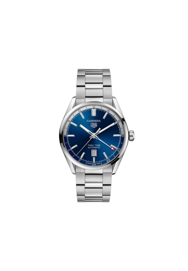 TAG HEUER ZEGAREK CARRERA TWIN-TIME WBN201A.BA0640. Styl: biznesowy, elegancki