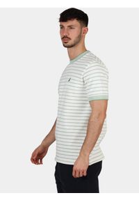 T-shirt męski Nautica Rezzola. Kolor: zielony, biały, wielokolorowy