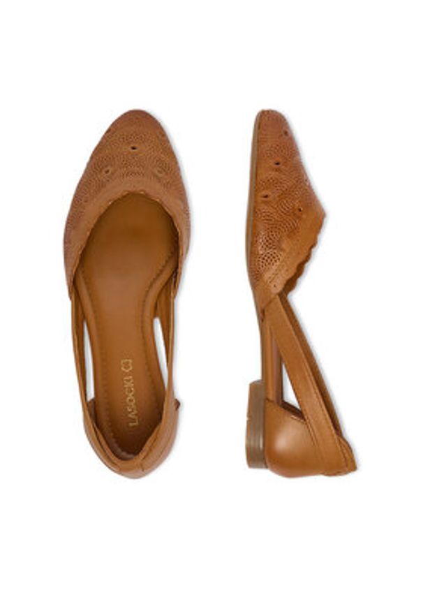 Lasocki Baleriny CEO-RST-KAJA-21 Brązowy. Kolor: brązowy. Materiał: skóra