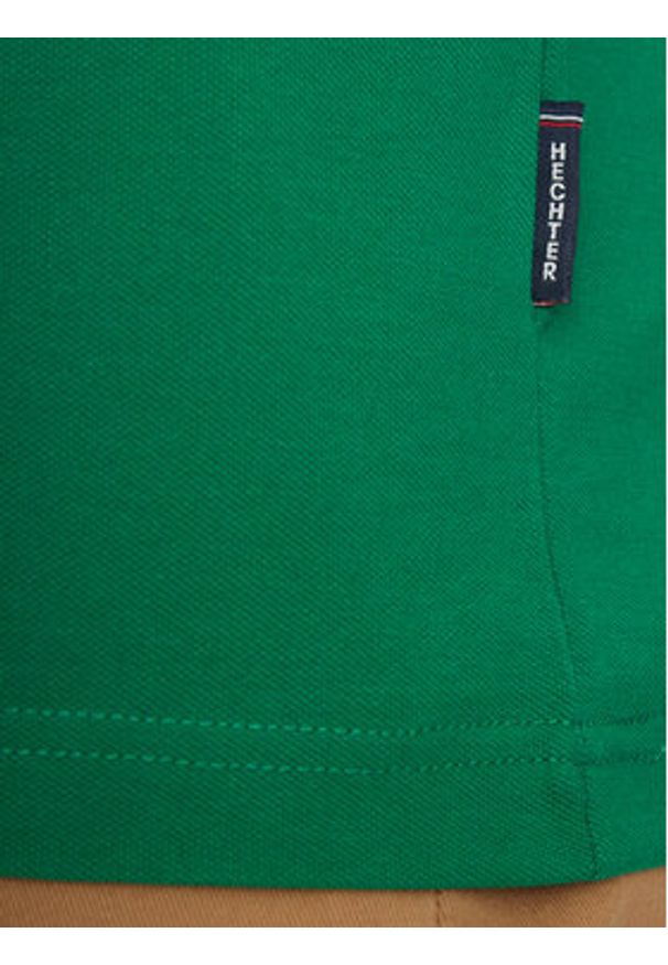 Hechter Paris Polo Pique H-Eco 74004 151902 Zielony Regular Fit. Typ kołnierza: polo. Kolor: zielony. Materiał: bawełna
