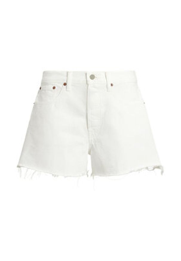 Polo Ralph Lauren Szorty jeansowe 211964084001 Biały Straight Fit. Kolor: biały. Materiał: bawełna