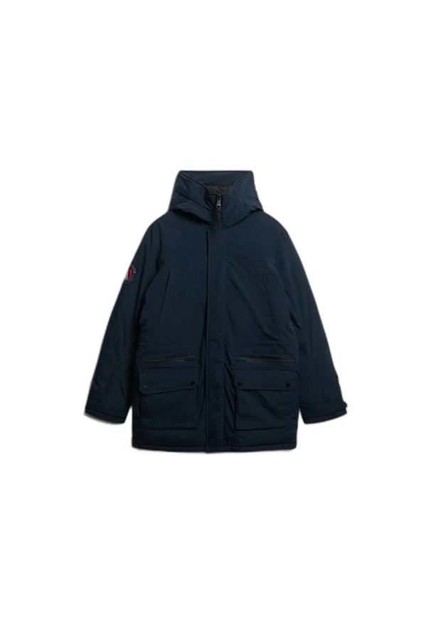 Parka Superdry City. Kolor: niebieski. Sezon: zima