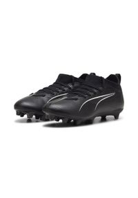 Puma - Młodzieżowe buty piłkarskie ULTRA 5 MATCH FG/AG PUMA Black White. Kolor: czarny, biały, wielokolorowy. Sport: piłka nożna