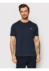 Hugo T-Shirt Dero222 50466158 Granatowy Regular Fit. Kolor: niebieski. Materiał: bawełna