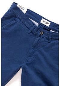 Wrangler - WRANGLER SPODNIE MĘSKIE CHINO BLUE DEPTHS W16LHB13Y. Materiał: materiał #4