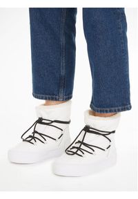 Calvin Klein Jeans Sneakersy Bold Vulc Flatf Snow Boot Wn YW0YW01181 Biały. Kolor: biały #2