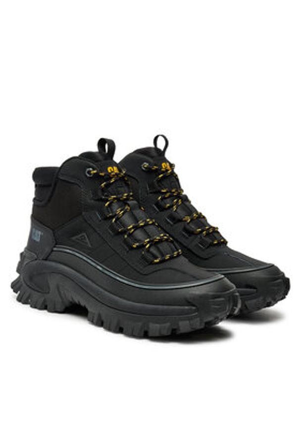 CAT Footwear Trapery Intruder Galosh 2.0 Mid WP P111559 Czarny. Kolor: czarny. Materiał: skóra