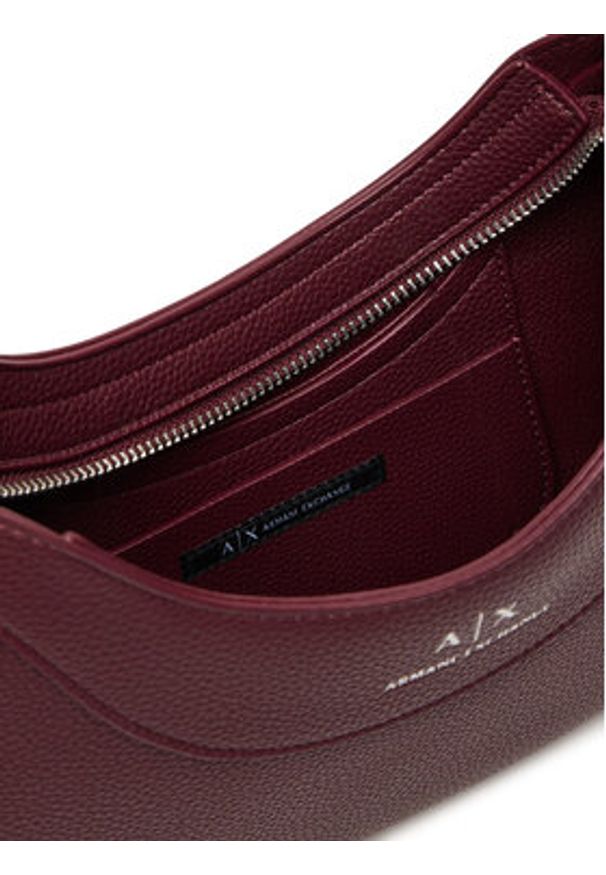 Armani Exchange Torebka 942883 CC783 UA343 Bordowy. Kolor: czerwony. Materiał: skórzane