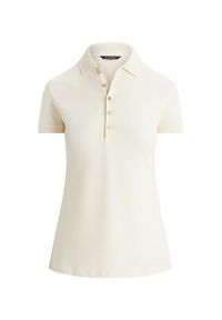 Lauren Ralph Lauren - LAUREN RALPH LAUREN Polo 200679219010 Beżowy Regular Fit. Typ kołnierza: polo. Kolor: beżowy. Materiał: bawełna #6