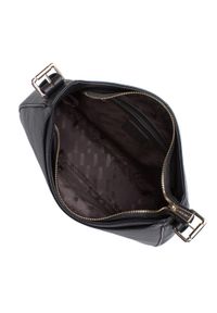 Wittchen - Torebka worek skórzana z otwartą kieszenią z przodu. Kolor: czarny. Wzór: haft. Dodatki: z haftem. Materiał: skórzane. Styl: elegancki #3