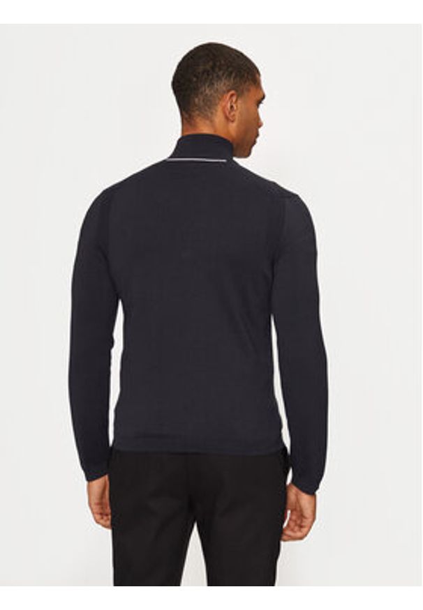 BOSS - Boss Sweter Ever-X_QZ 50498518 Granatowy Regular Fit. Kolor: niebieski. Materiał: bawełna