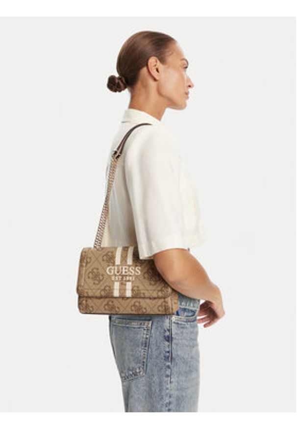 Guess Torebka HWOS96 72210 Beżowy. Kolor: beżowy. Materiał: skórzane