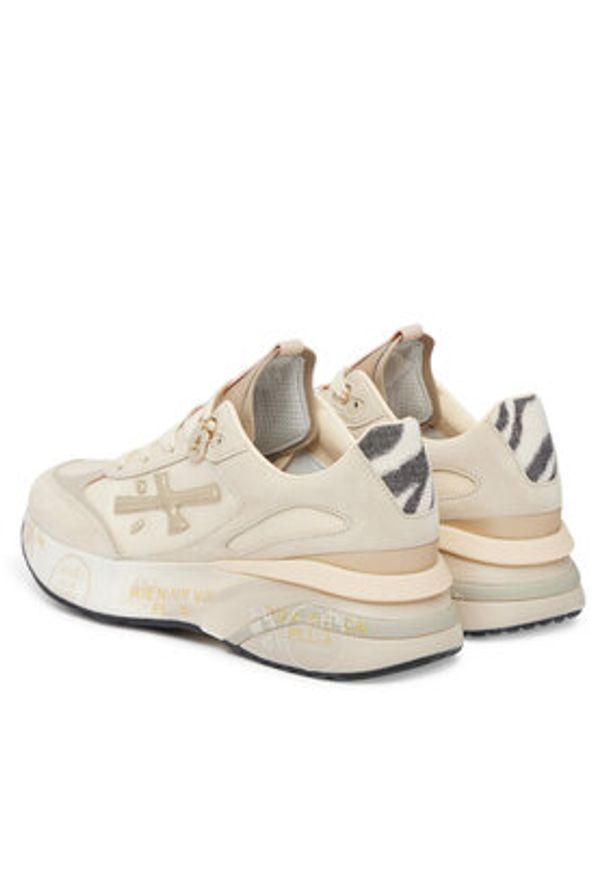 Premiata Sneakersy Moerund Var 8080 Beżowy jasny. Kolor: beżowy. Materiał: skóra