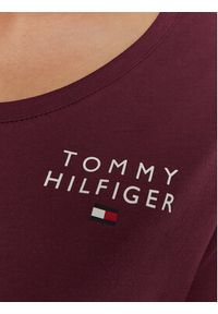 TOMMY HILFIGER - Tommy Hilfiger Bluzka UW0UW05224 Fioletowy Regular Fit. Kolor: fioletowy. Materiał: bawełna #5