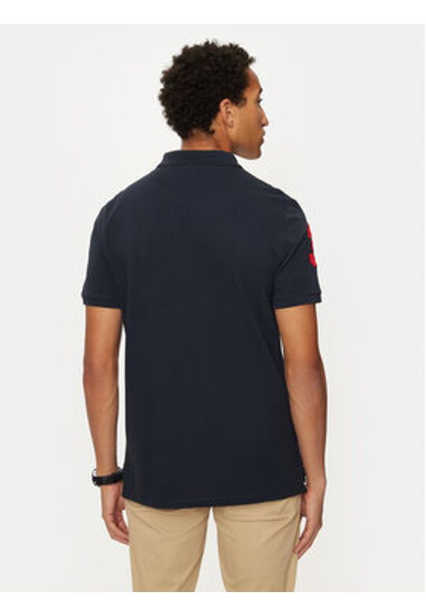 U.S. Polo Assn. Polo MUP3313 Granatowy Regular Fit. Typ kołnierza: polo. Kolor: niebieski. Materiał: bawełna